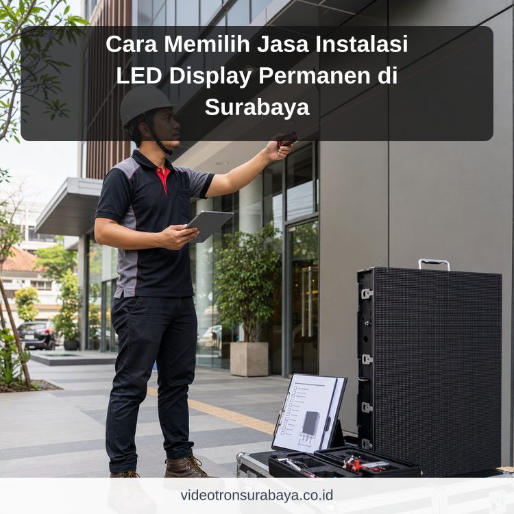 Cara Memilih Jasa Instalasi LED Display Permanen di Surabaya