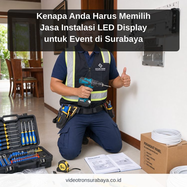Ilustrasi sewa videotron Surabaya - Kenapa Anda Harus Memilih Jasa Instalasi LED Display untuk Event di Surabaya