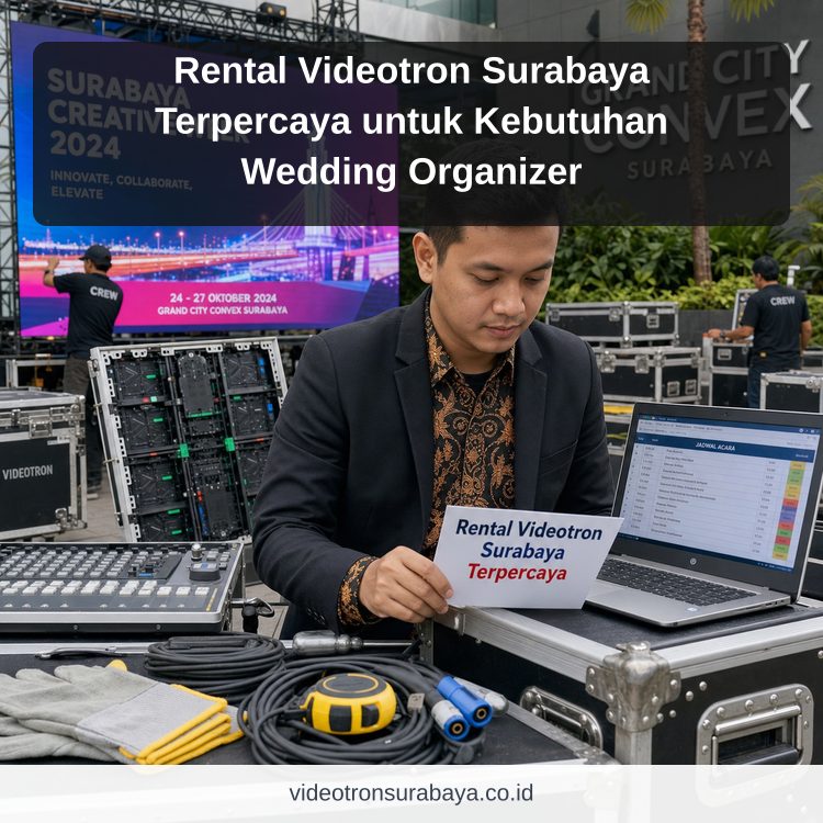 Rental Videotron Surabaya Terpercaya untuk Kebutuhan Wedding Organizer