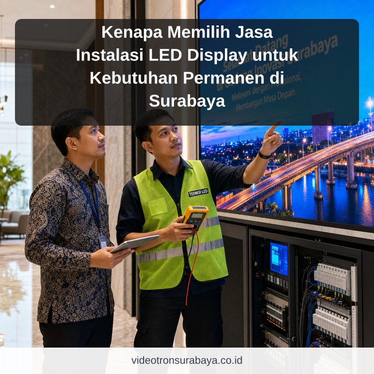 Kenapa Memilih Jasa Instalasi LED Display untuk Kebutuhan Permanen di Surabaya